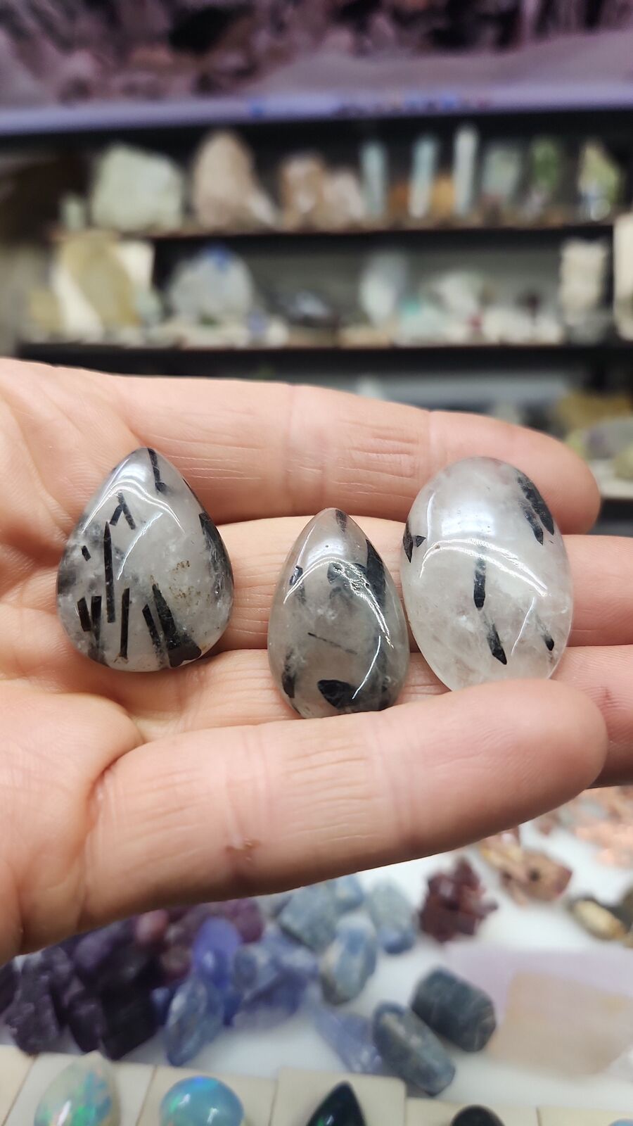 Black Tourmaline and quartz #149