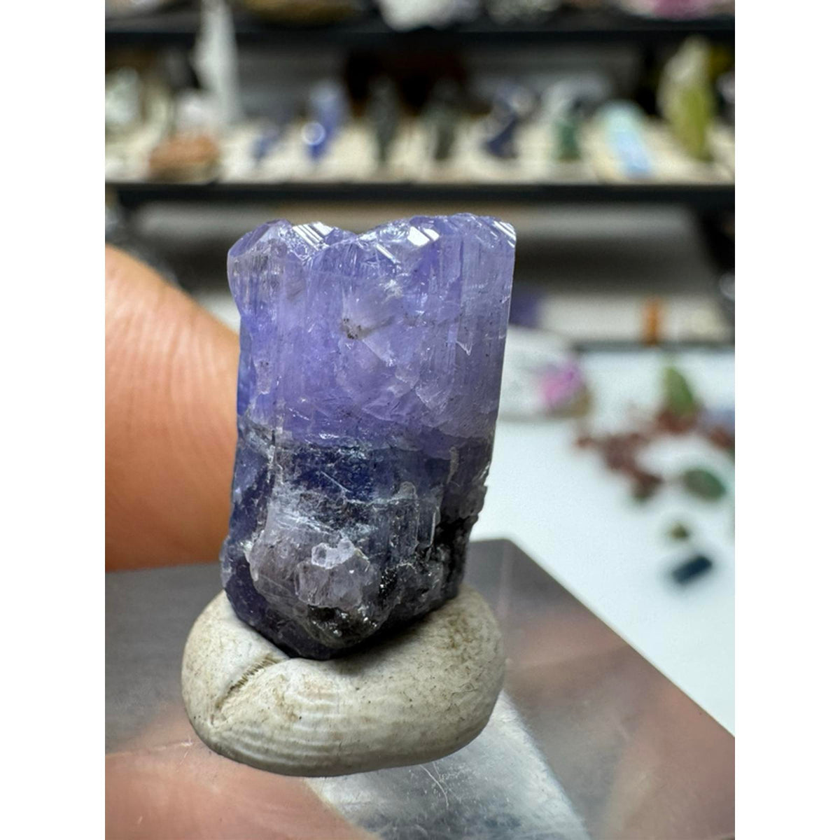 15.2 Carat Tanzanite Crystal from Tanzania #237 - Natural Gemstone for Jewelry Making and Collecting