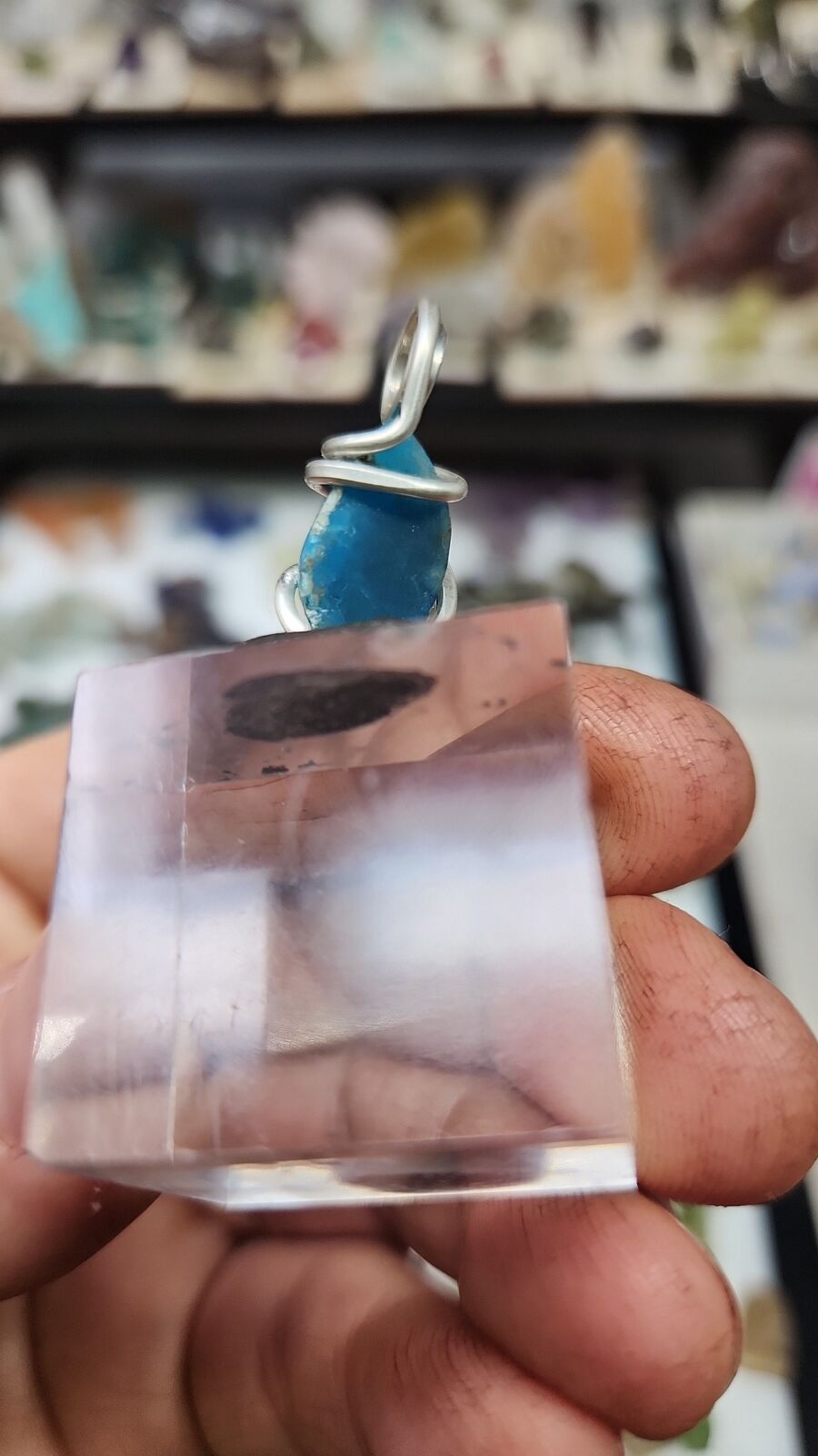 Blue apatite #138