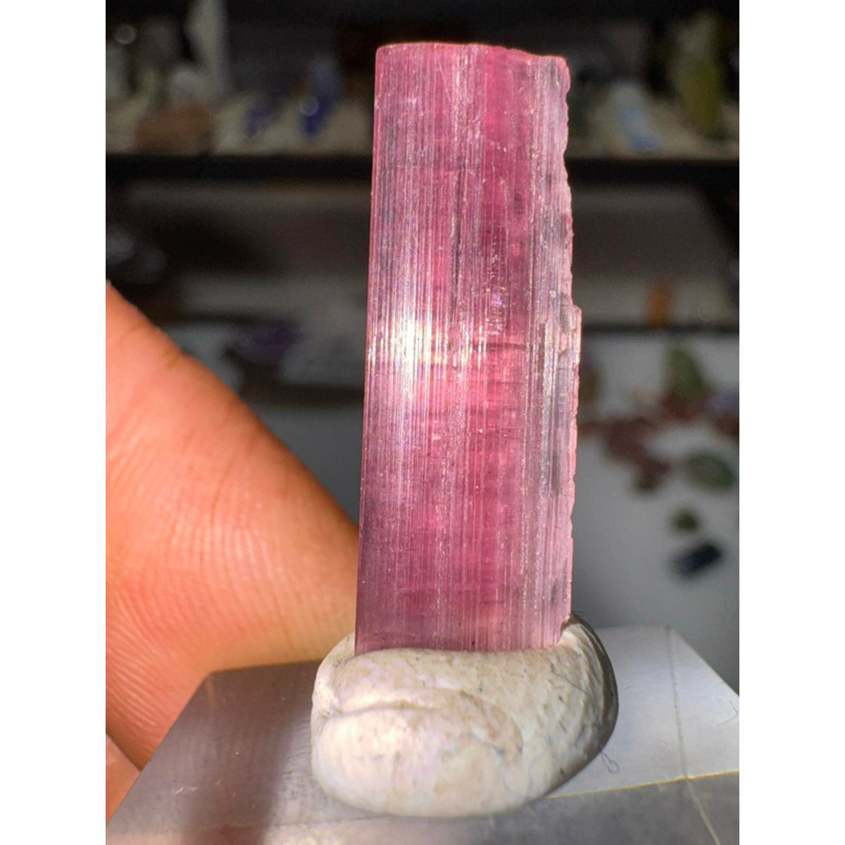 1.5 gram Rubelite tourmaline crystal #246 from Afghanistan
