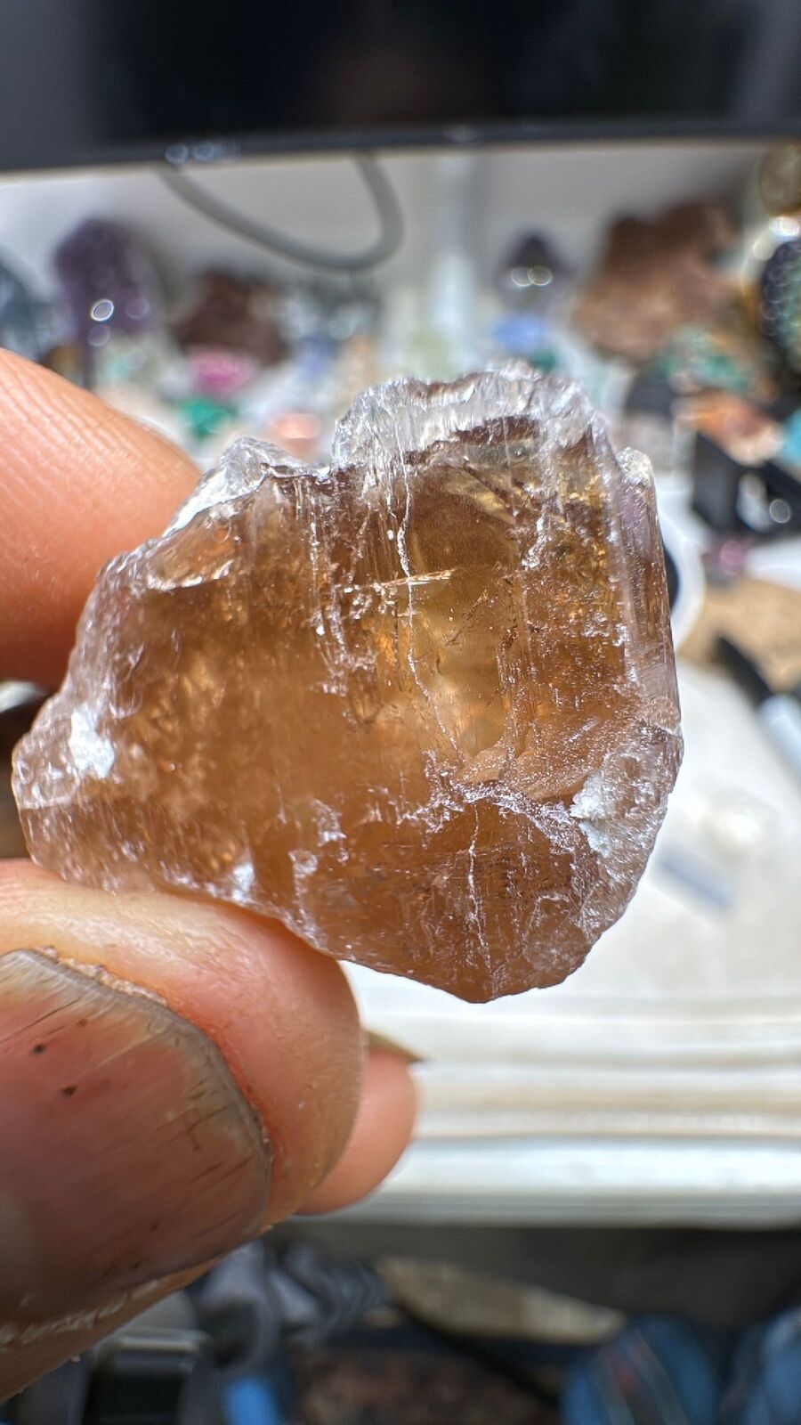 26.3g Champagne Topaz Crystal #45