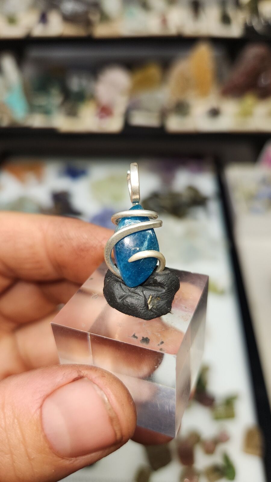 Blue apatite #138