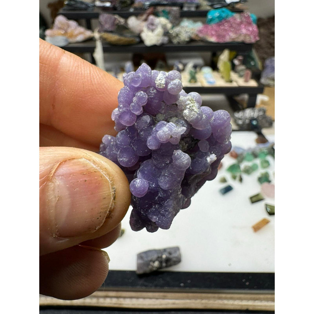 Grape Agate Specimen #226 - Purple Color, Unique Geological Formation, Ideal for Collectors and Enthusiasts