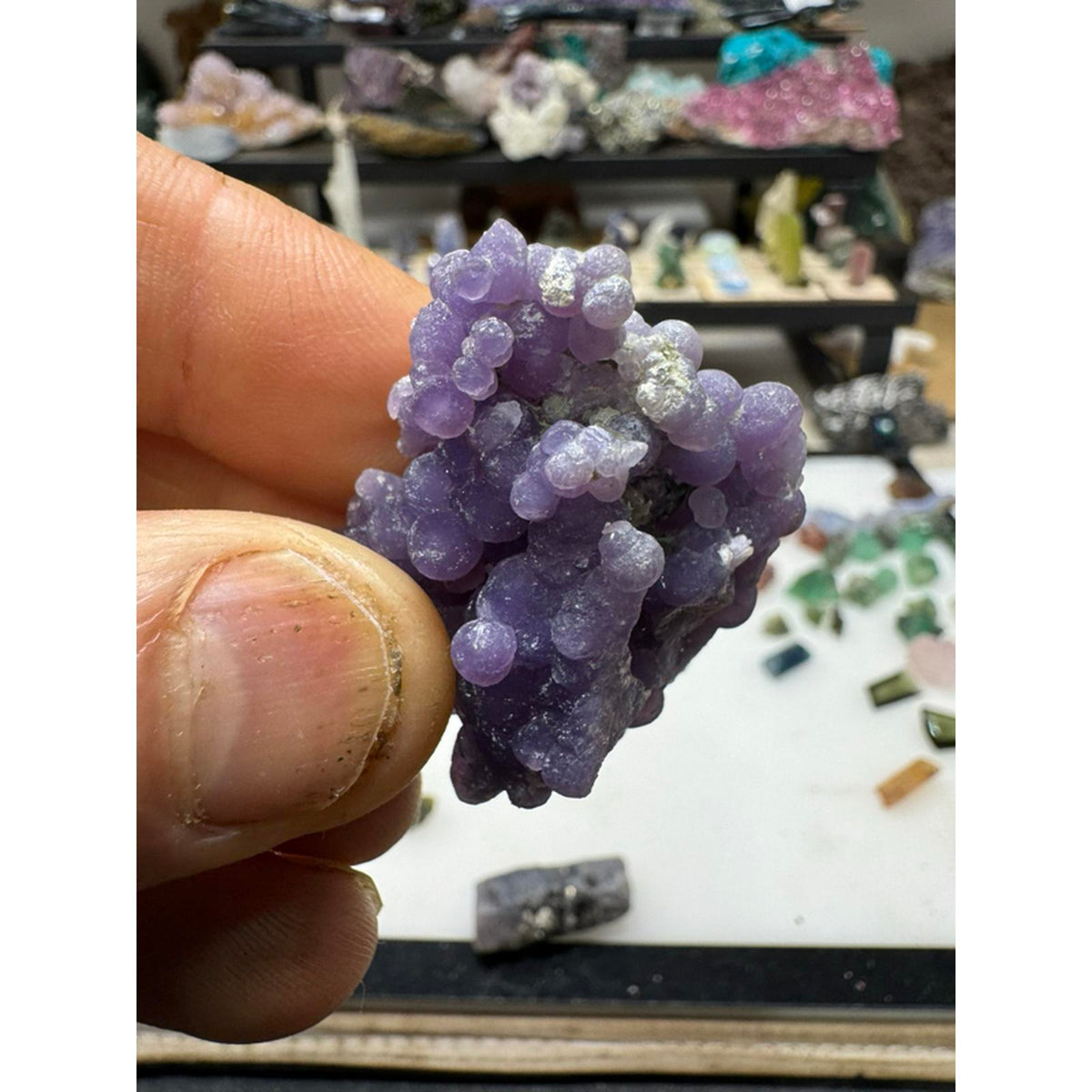Grape Agate Specimen #226 - Purple Color, Unique Geological Formation, Ideal for Collectors and Enthusiasts