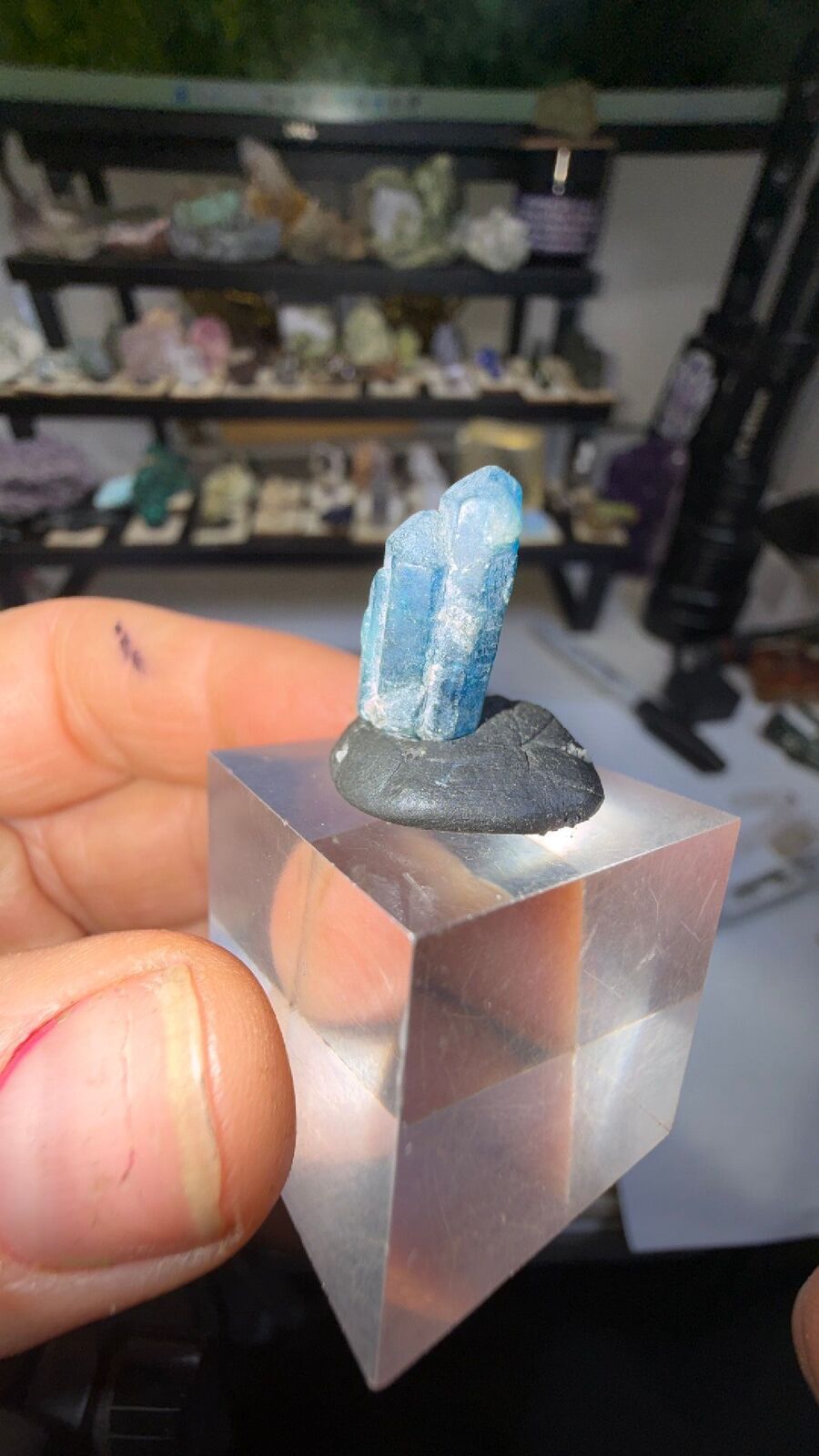 Blue apatite #139