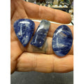 #221 Sodalite Cabs - 3 Pieces of Natural Sodalite Cabochons for Jewelry Making and Collecting