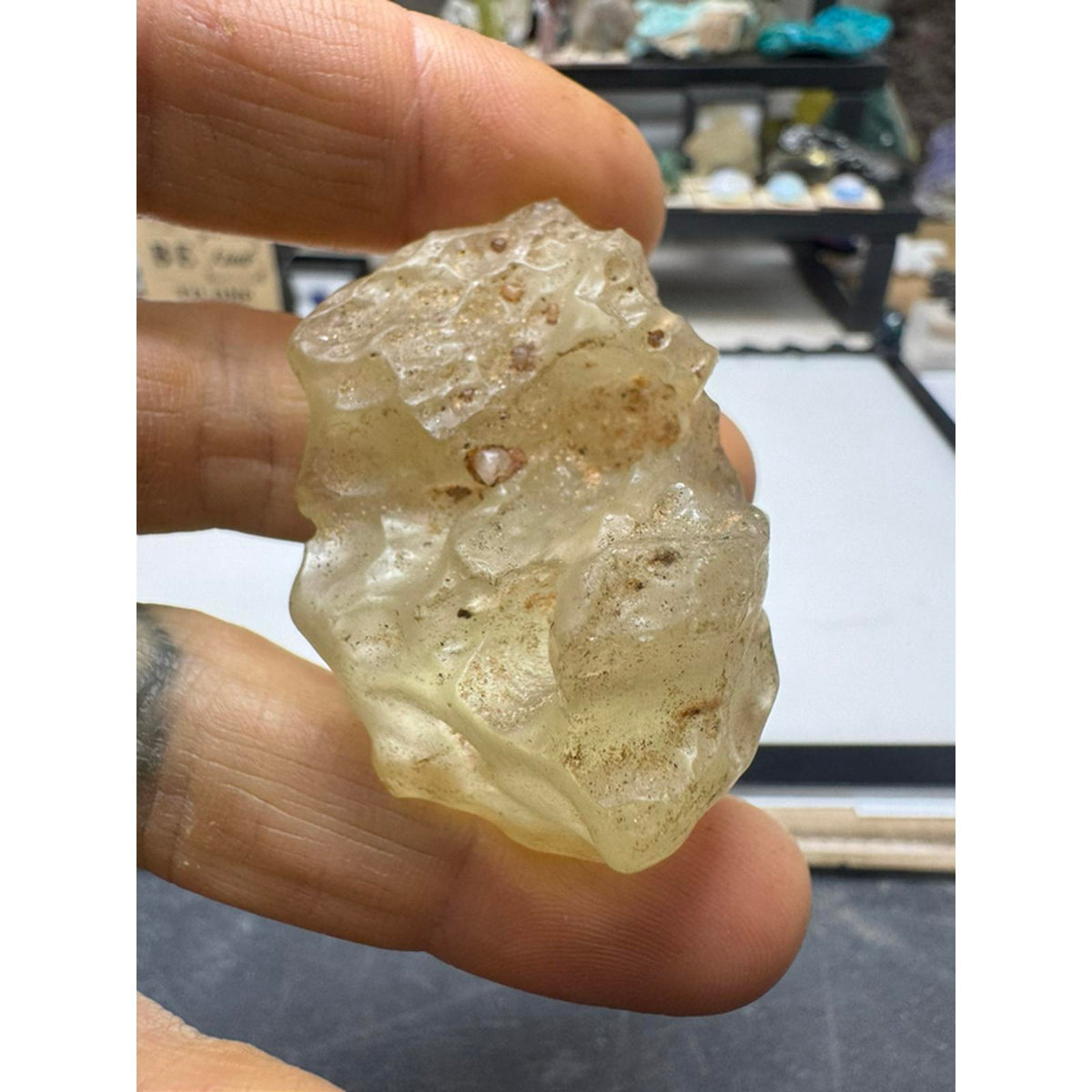 #218 Libyan Desert Glass 38.2 Grams Huge Rare Natural Specimen for Collectors and Enthusiasts