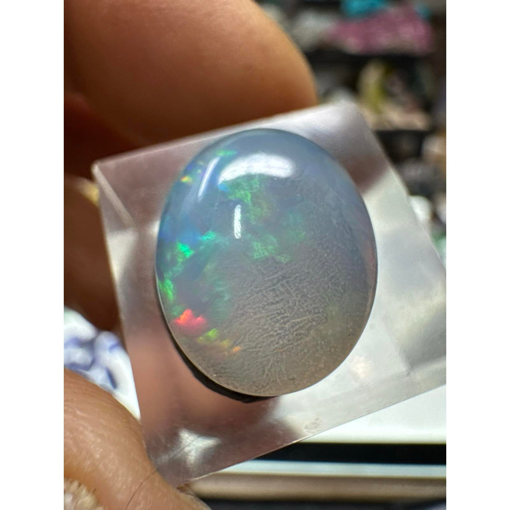 8.5 Carat Ethiopian Opal Cab #254 - Genuine Ethiopian Opal with Vibrant Colors and Unique Patterns
