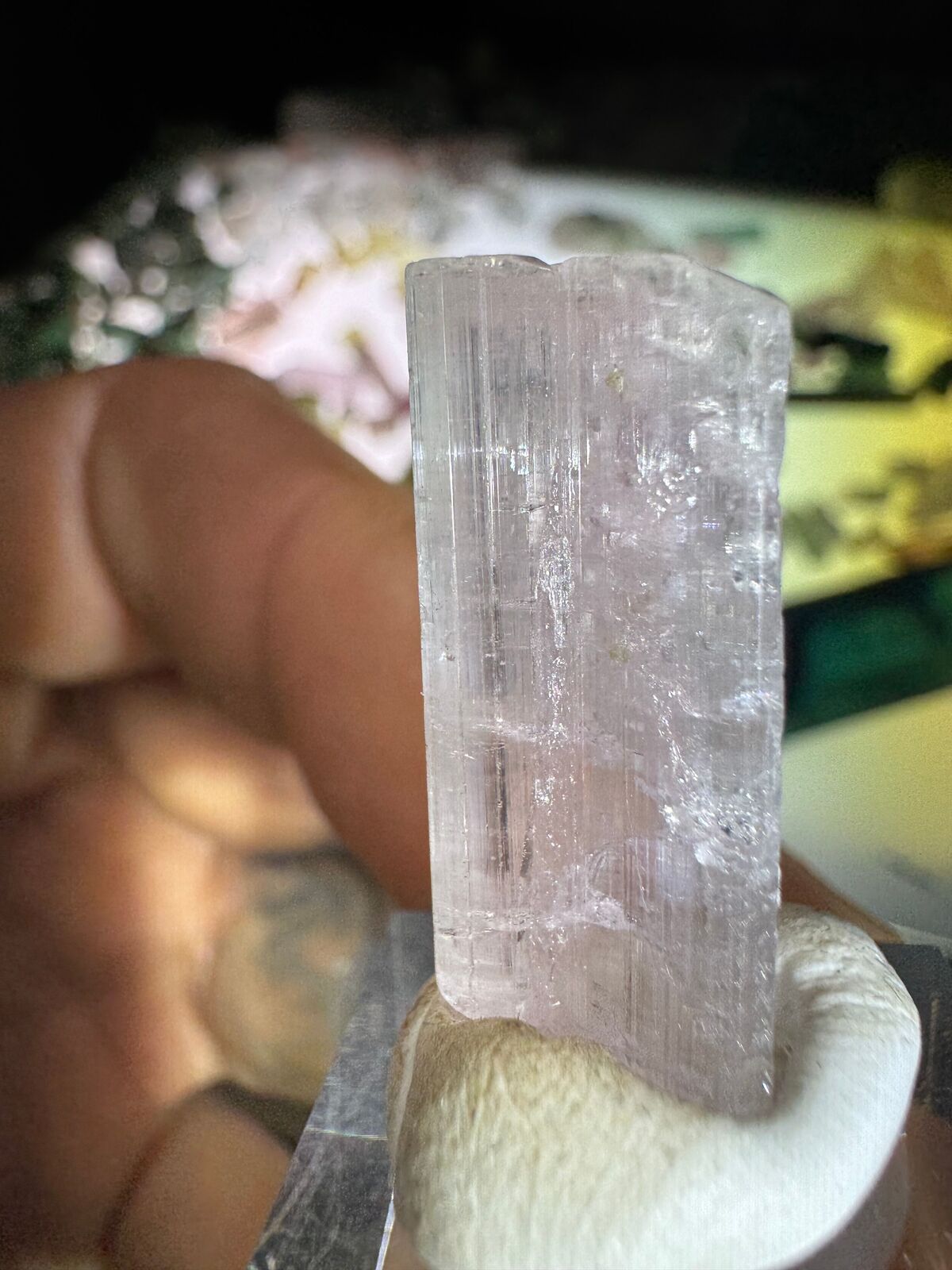 4.8g Pink Tourmaline Crystal Term 19