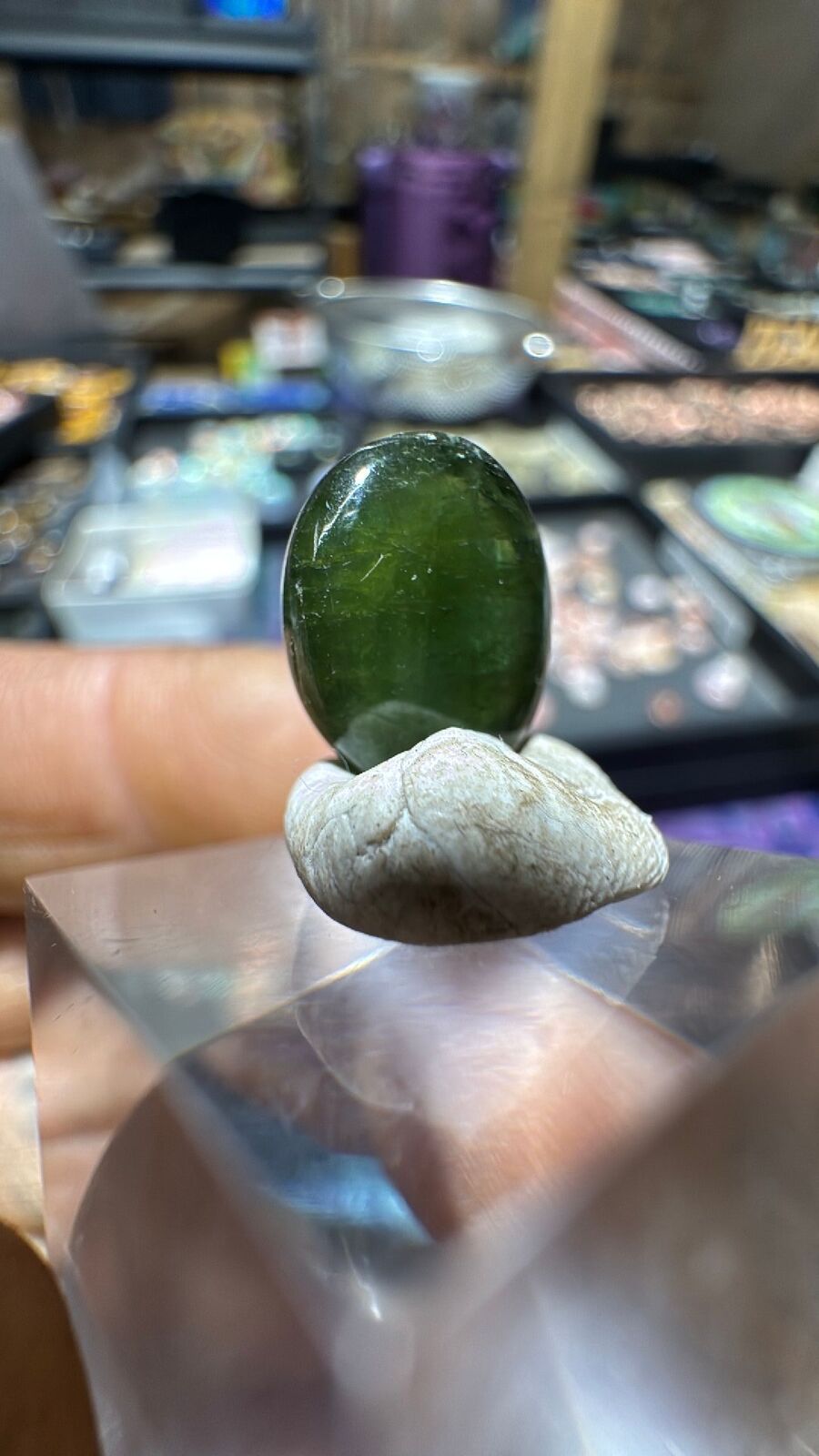 7ct Green Tourmaline Cab 68