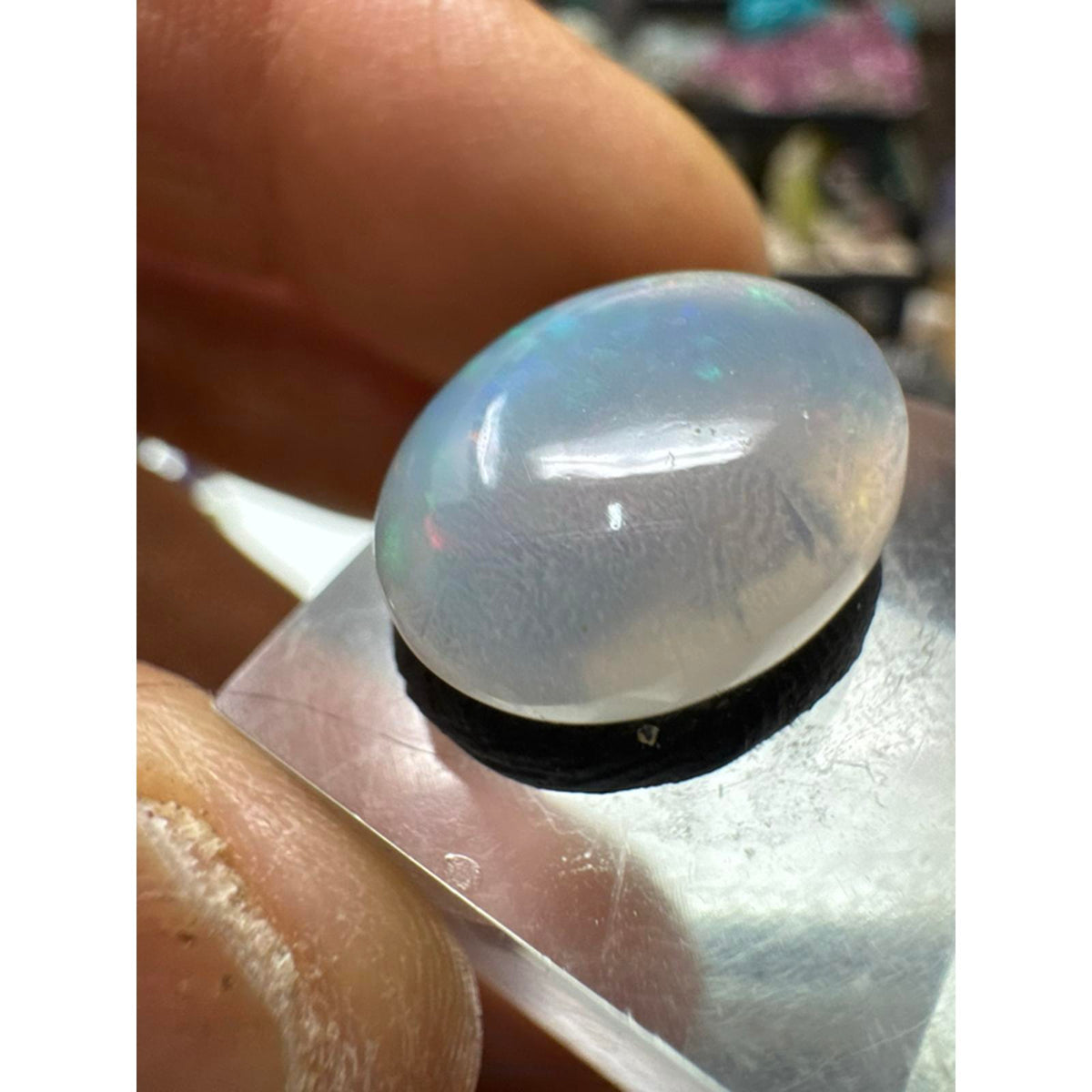 8.5 Carat Ethiopian Opal Cab #254 - Genuine Ethiopian Opal with Vibrant Colors and Unique Patterns