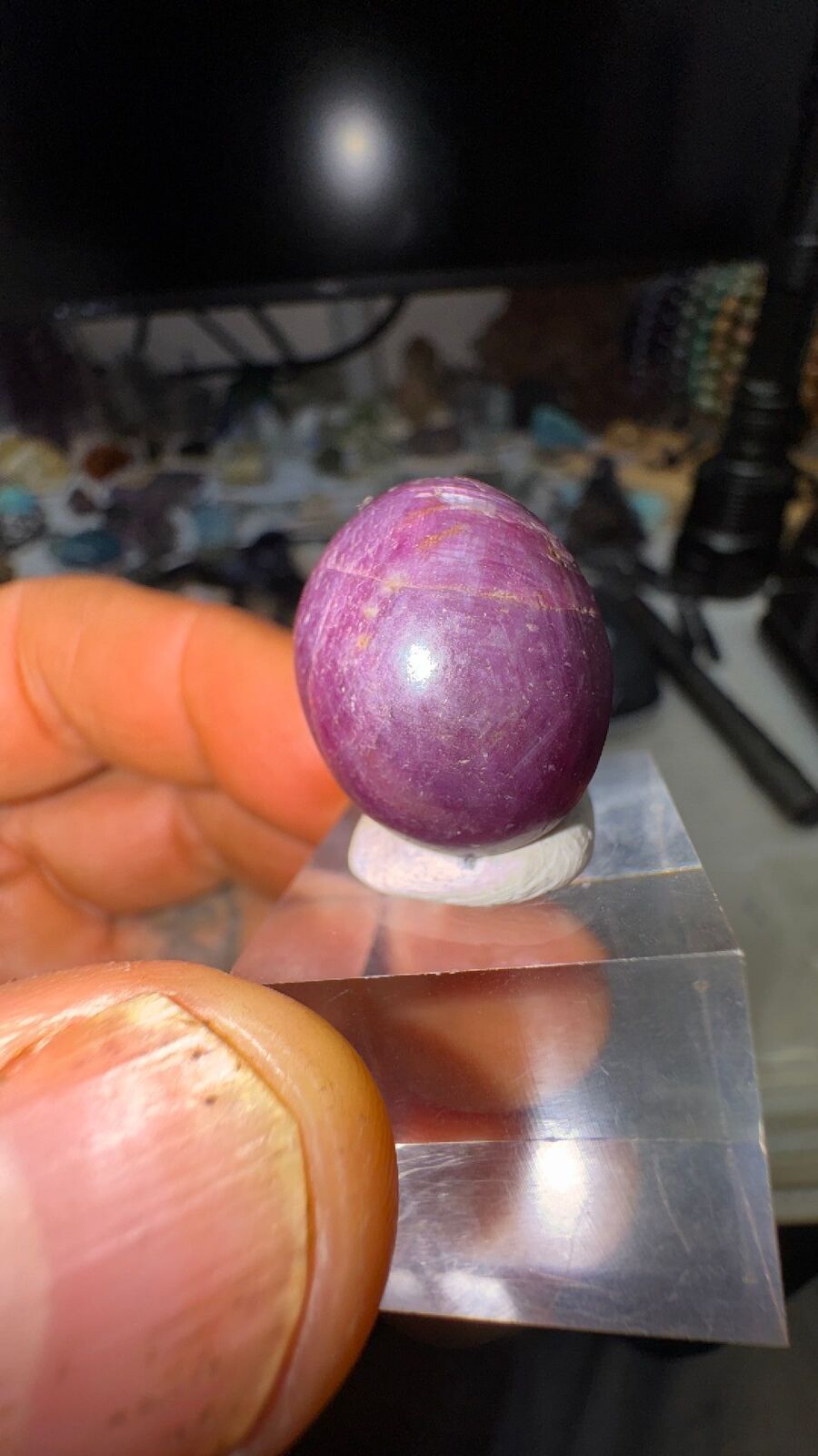 45ct star Ruby cab #85