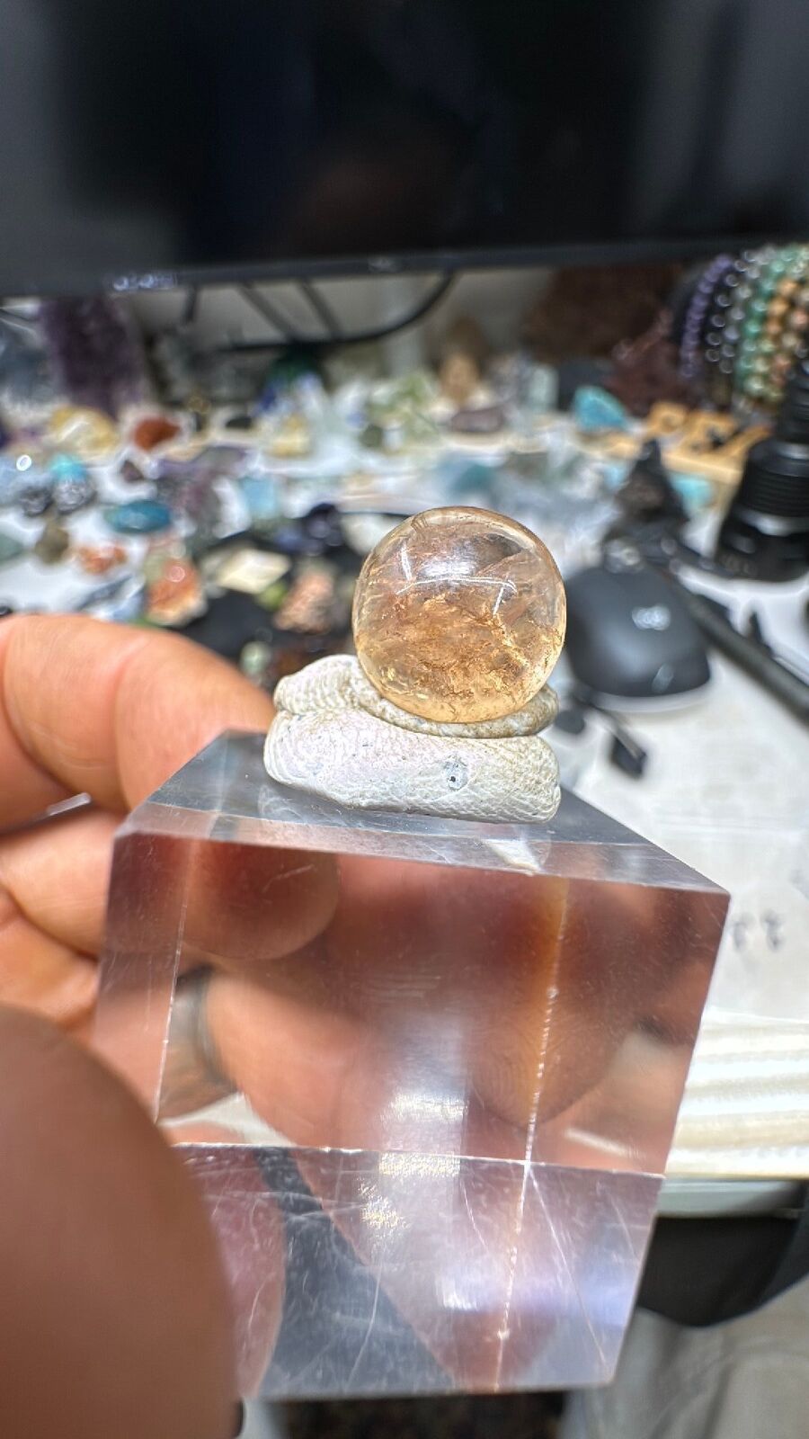 8.3ct peach tourmaline cab #79