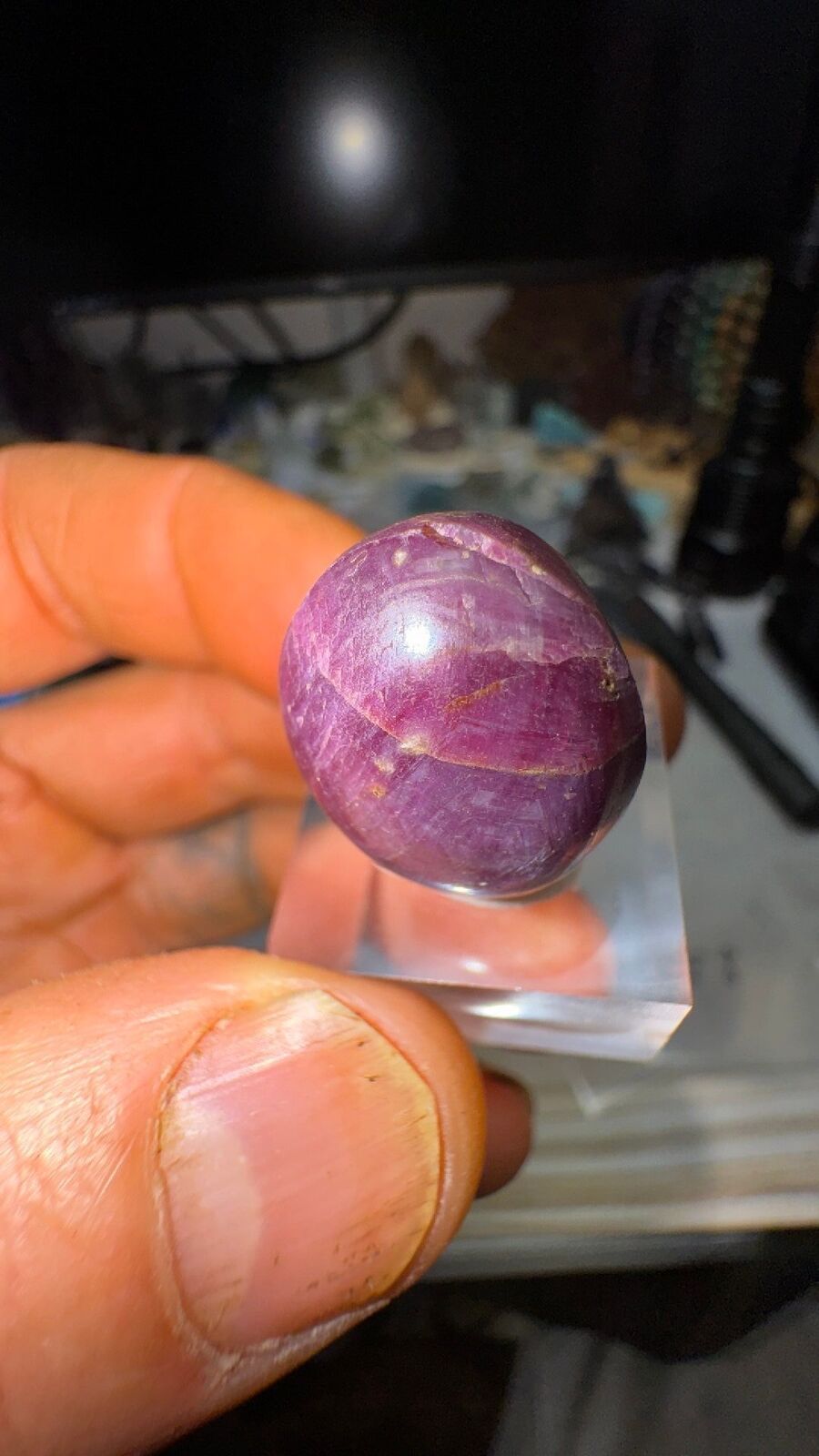 45ct star Ruby cab #85