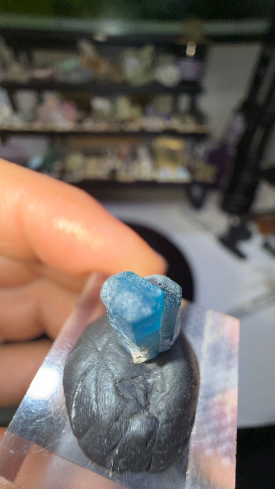 Blue apatite #139
