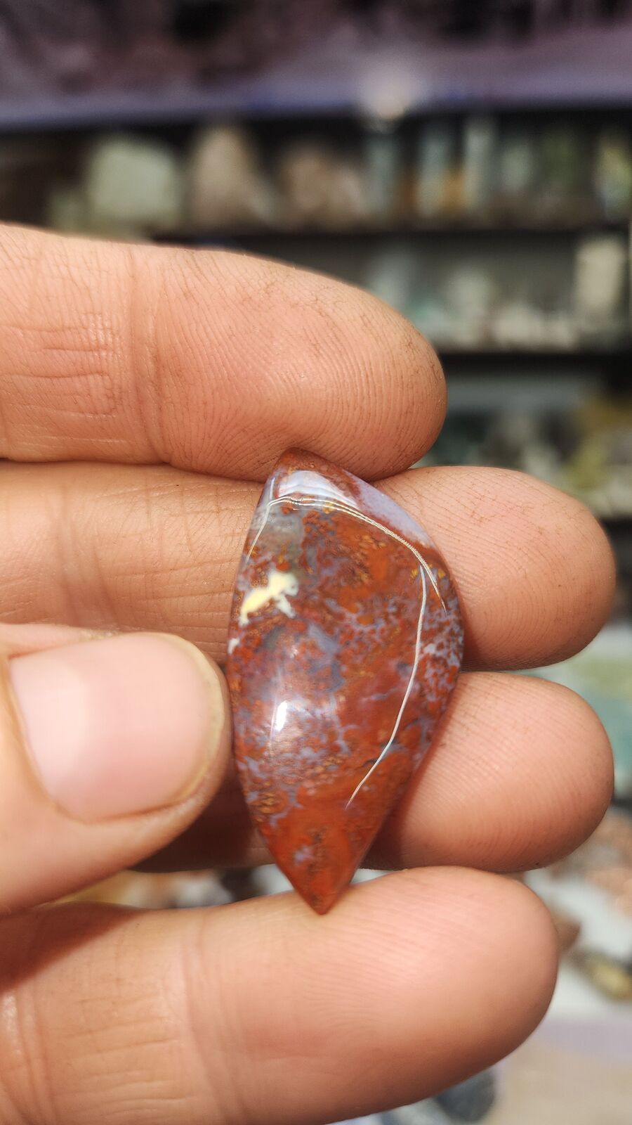 Red moss Agate #88