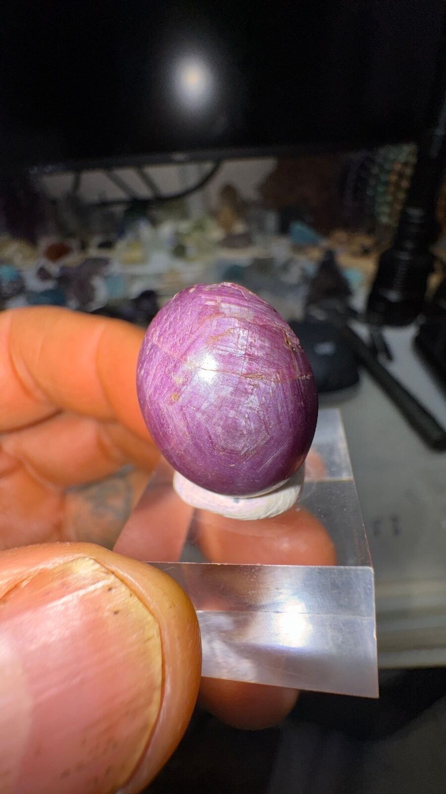 45ct star Ruby cab #85