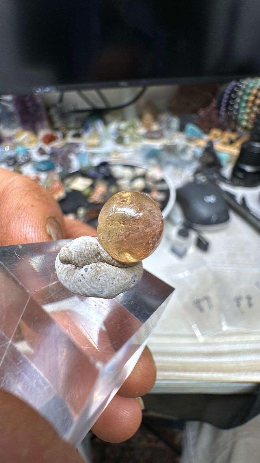 8.3ct peach tourmaline cab #79