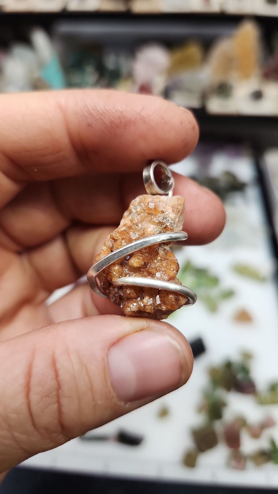Garnet pendant #121