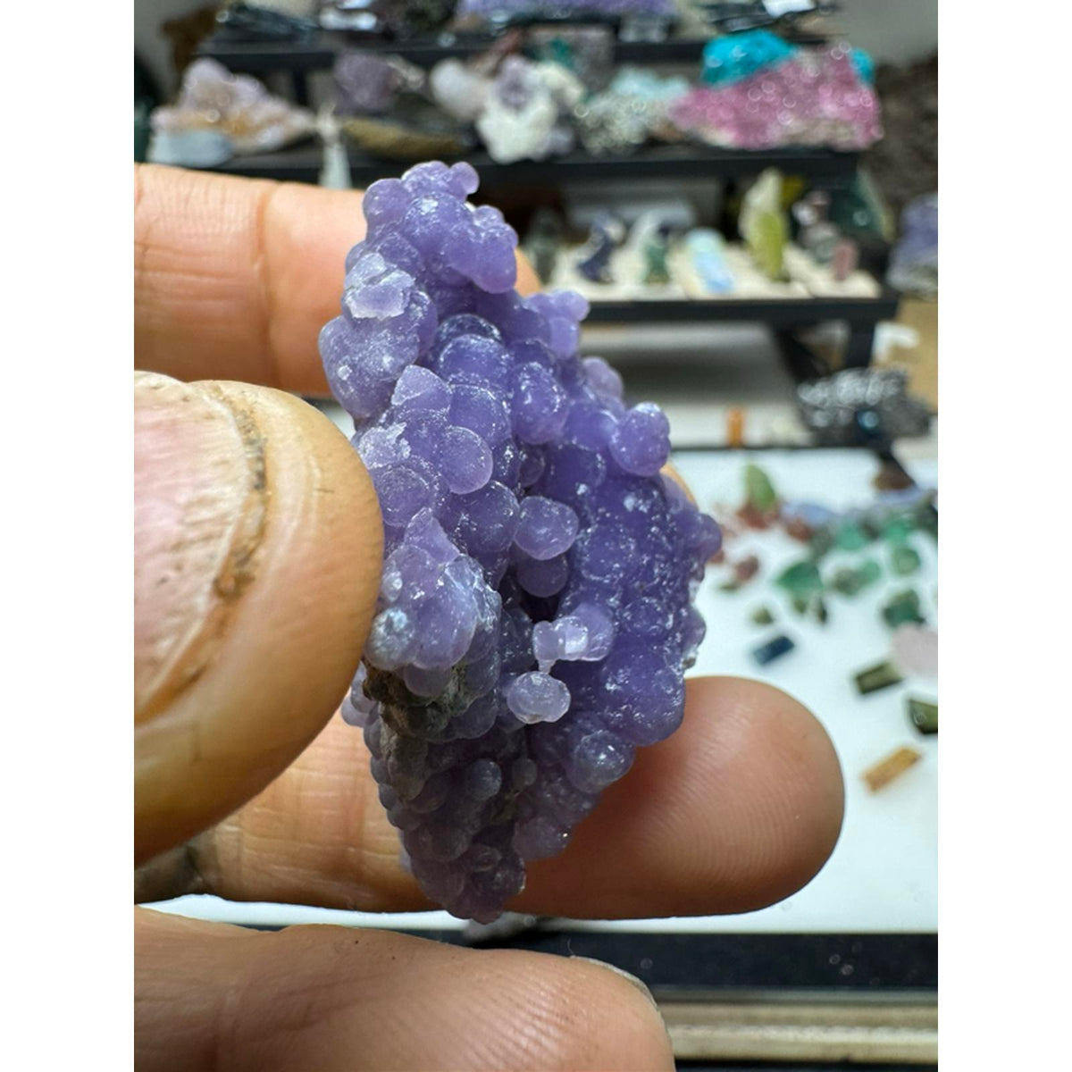 Grape Agate Specimen #226 - Purple Color, Unique Geological Formation, Ideal for Collectors and Enthusiasts