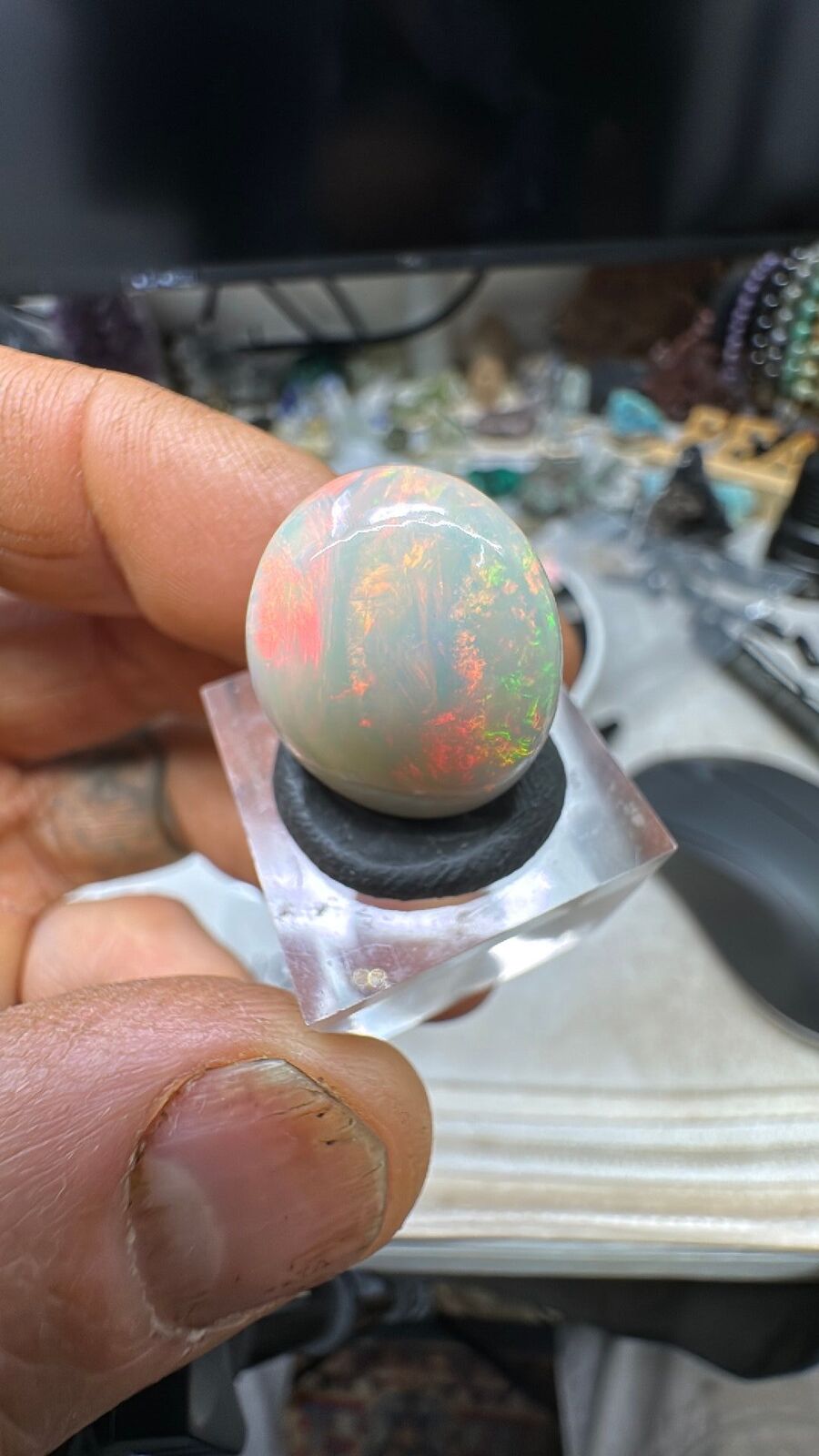 9.3ct Ethiopian welo Opal cab #15