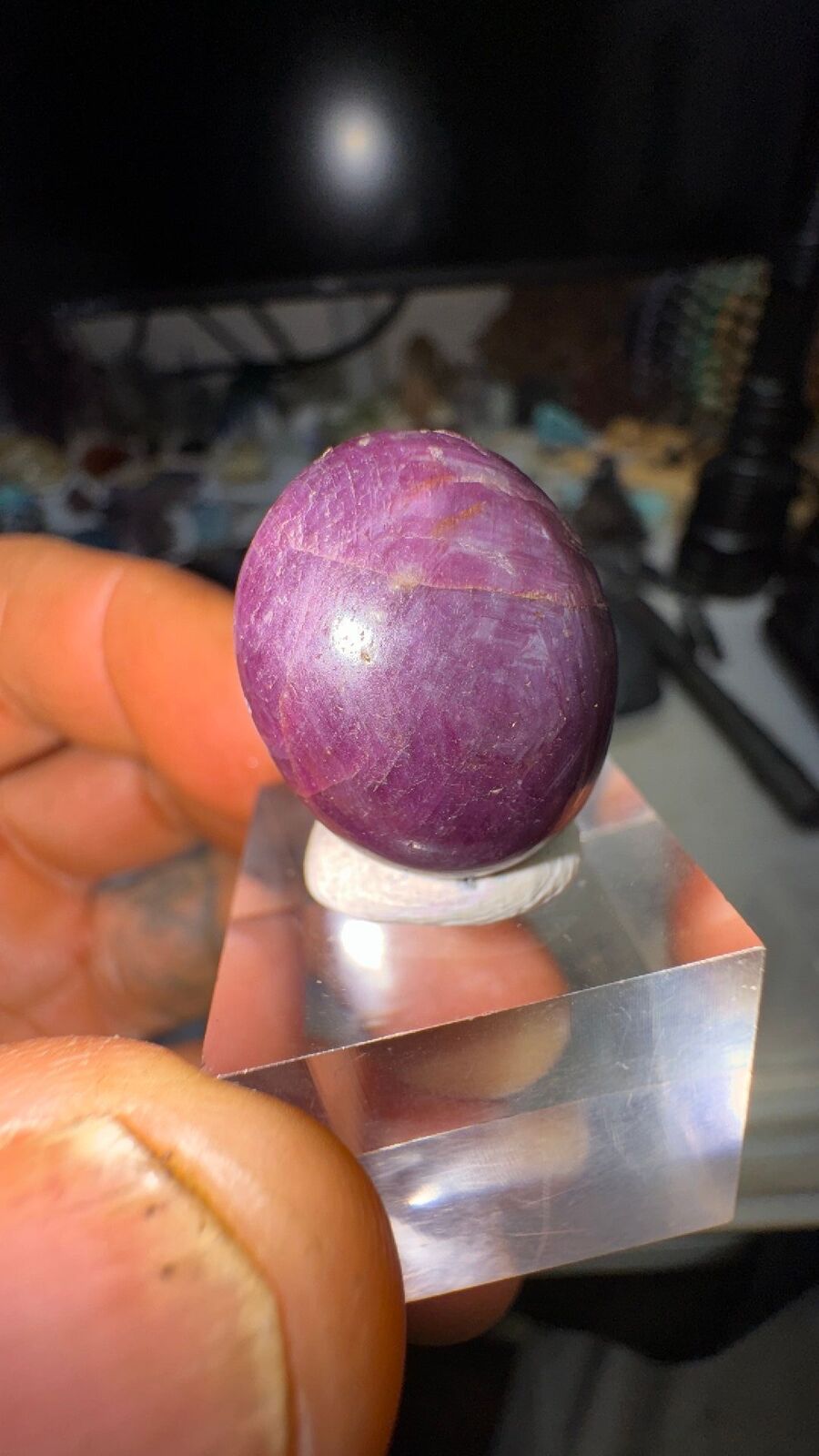 45ct star Ruby cab #85