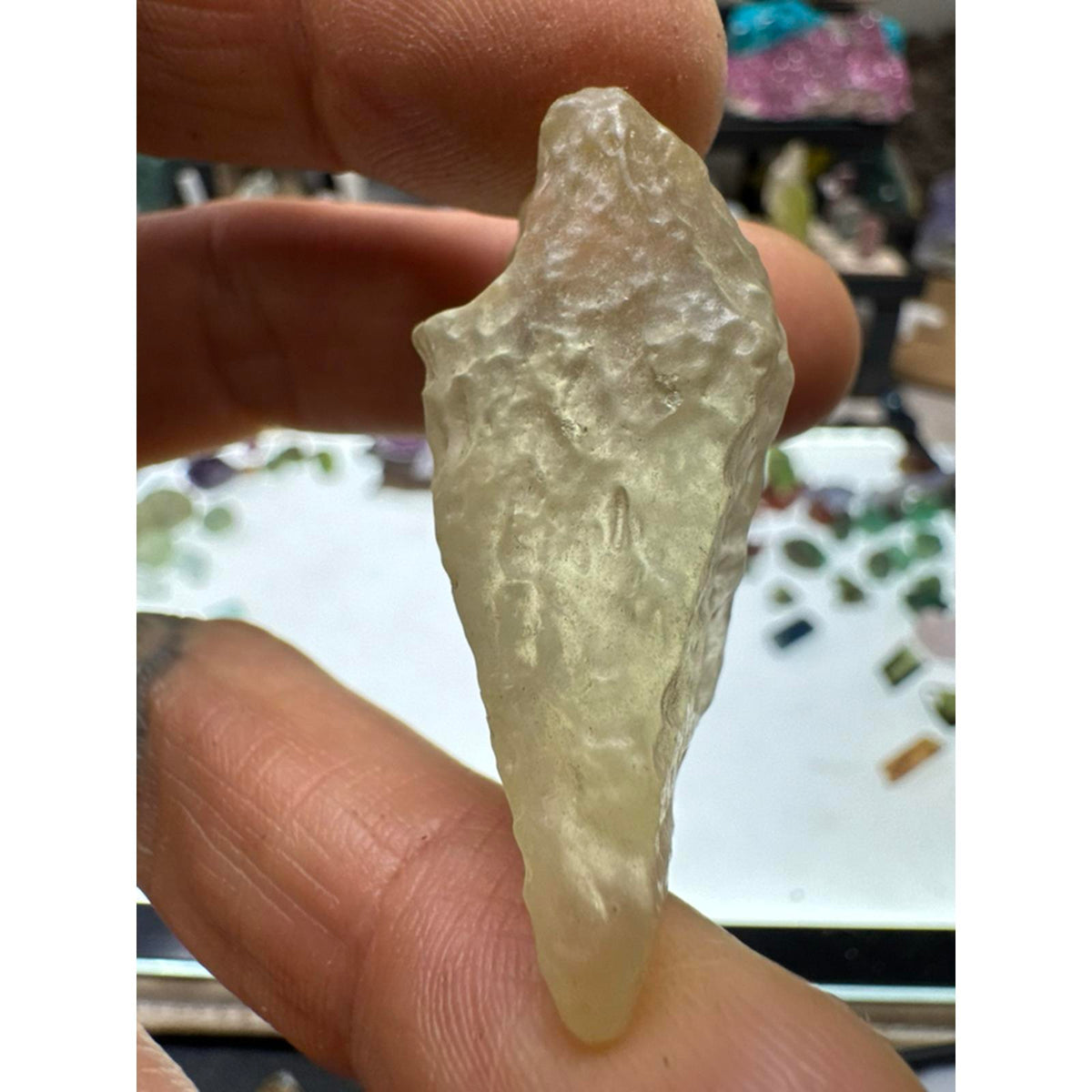 Libyan Desert Glass True Tektite Impactite #263 12 Gram Sample from Egypt Authentic Natural Stone