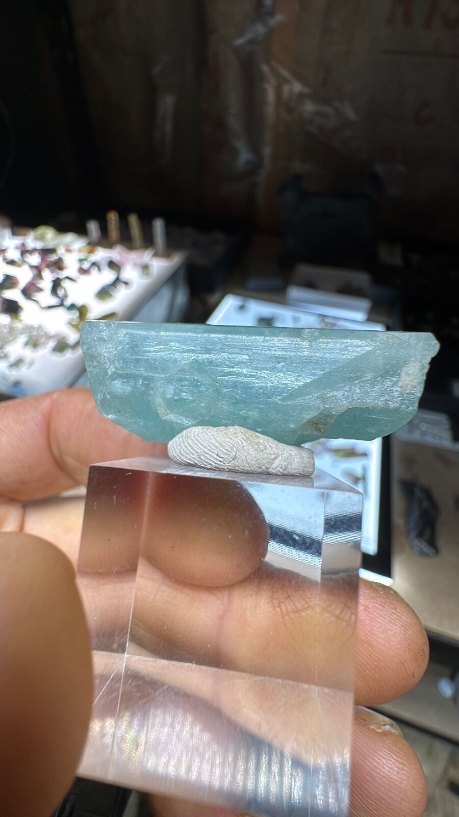 15.4g African Vanadium Aquamarine DT #21