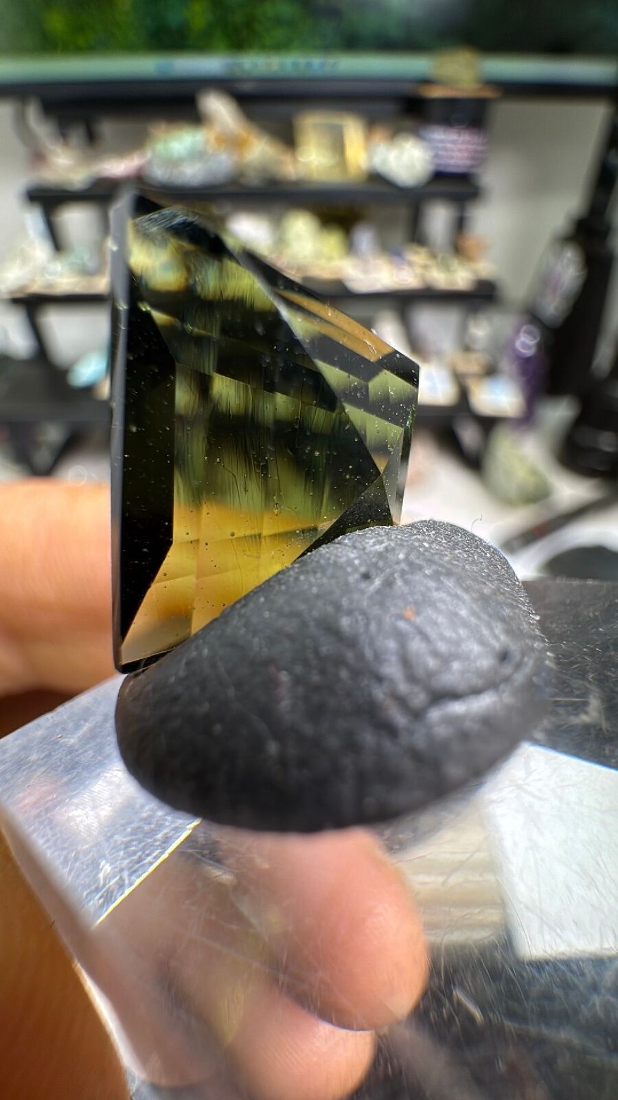 11.1ct Moldavite Faceted Gem 💎 #5