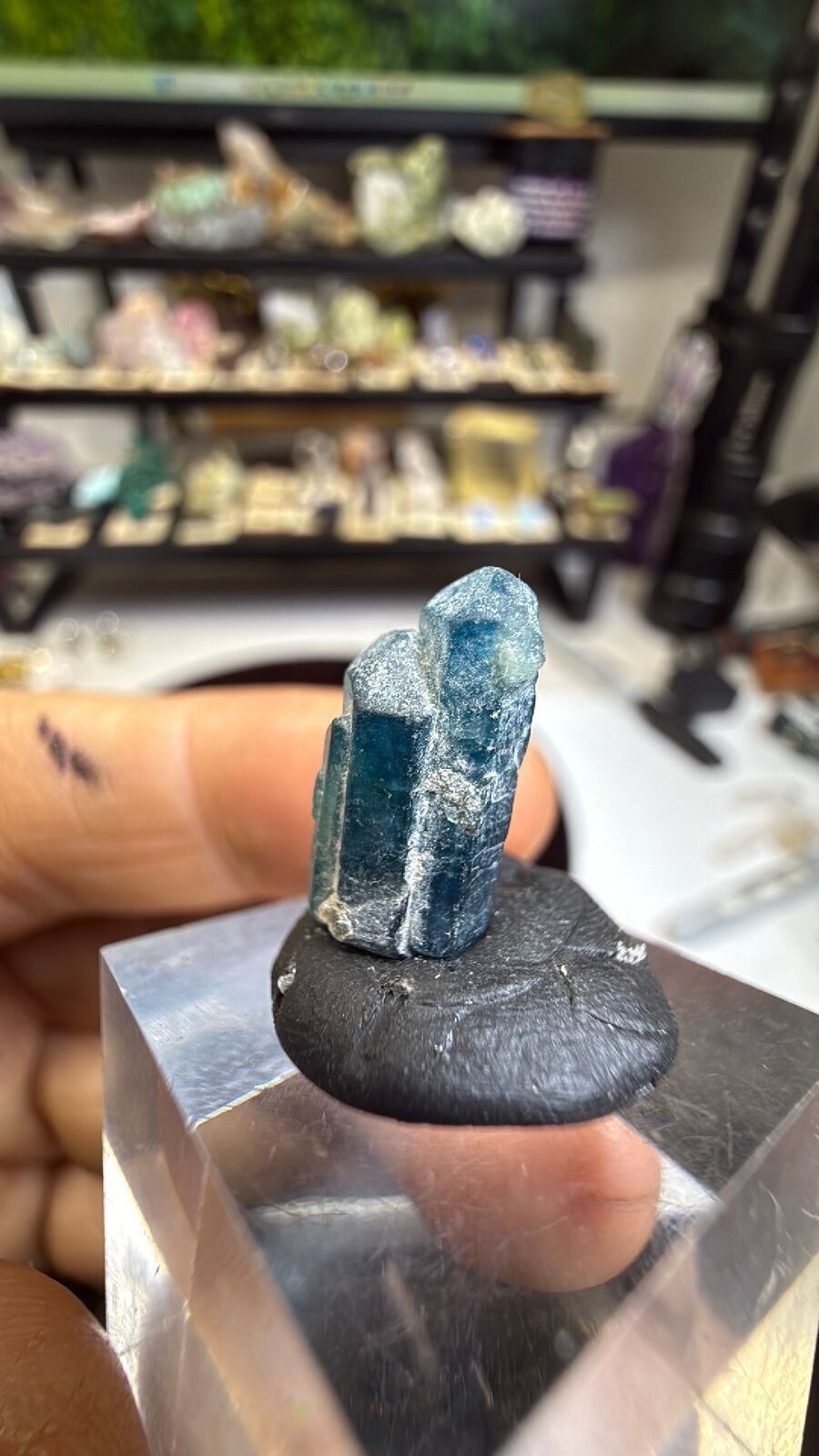Blue apatite #139