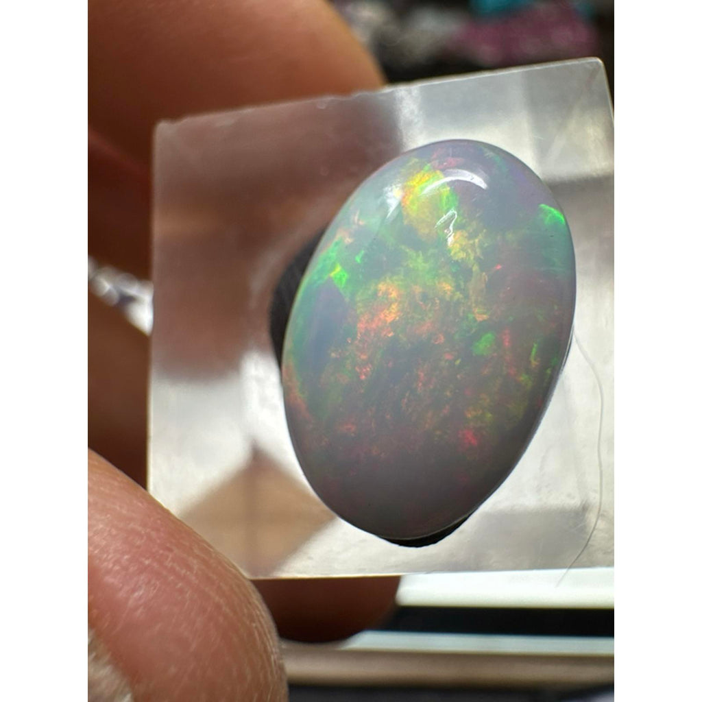 Ethiopian Opal Cab #255 - 3.6 Carat Gemstone with Unique Color and Pattern