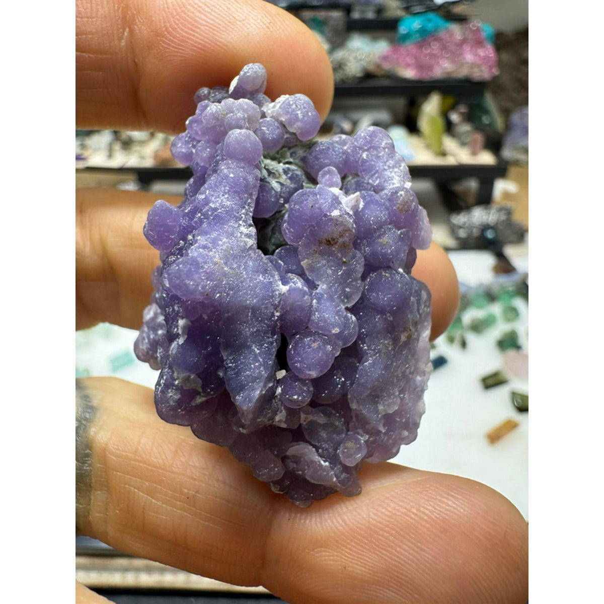 Grape Agate Specimen #226 - Purple Color, Unique Geological Formation, Ideal for Collectors and Enthusiasts