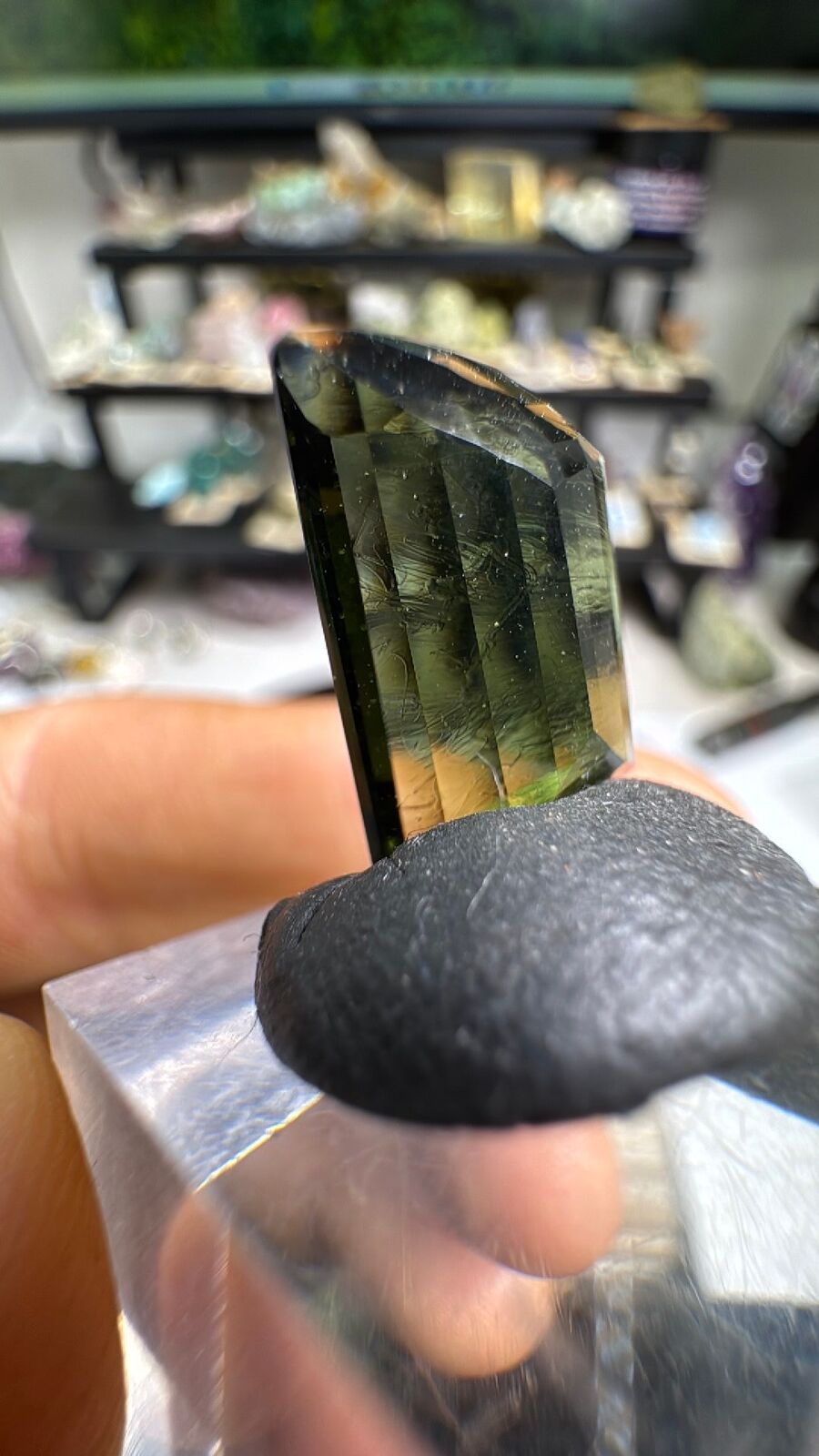9.6ct Faceted Gem Moldavite #8