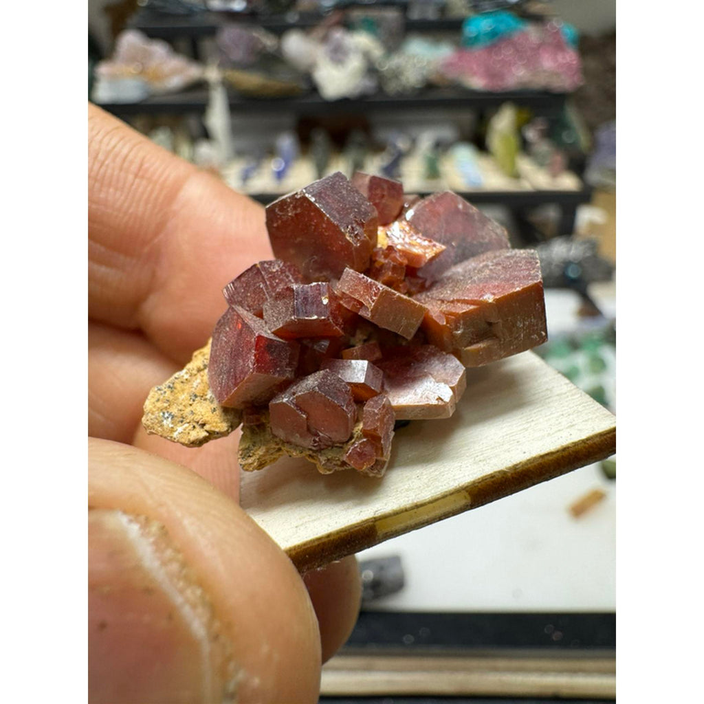 Vanadanite Cluster Specimen Large Crystals #229 - Natural Mineral Specimen with Large Crystals