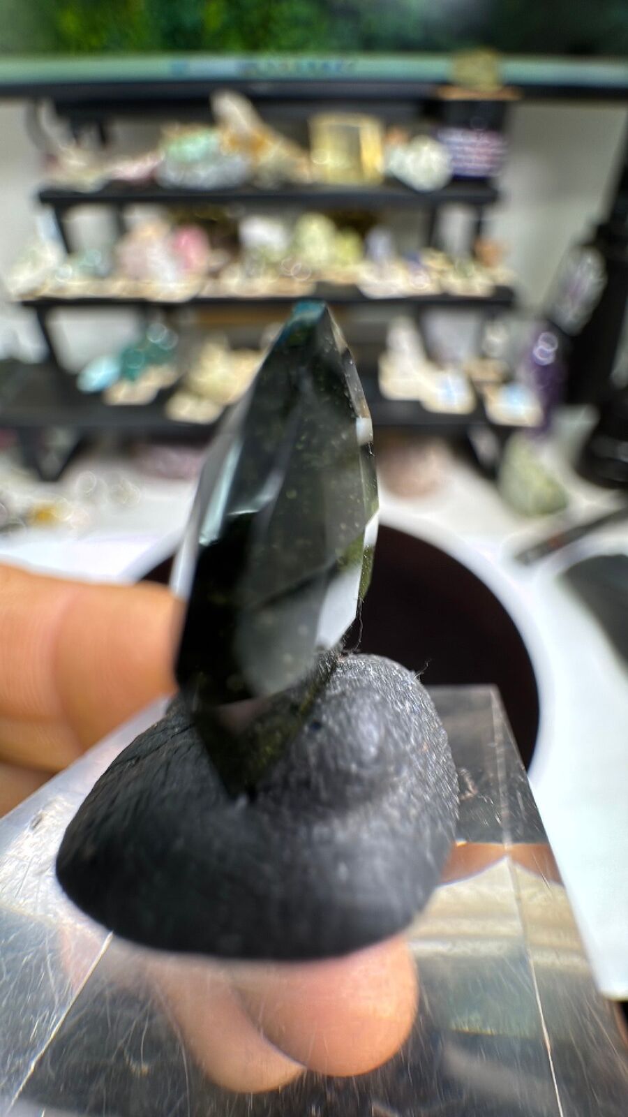 9.3ct Moldavite Facet Gemstone #6
