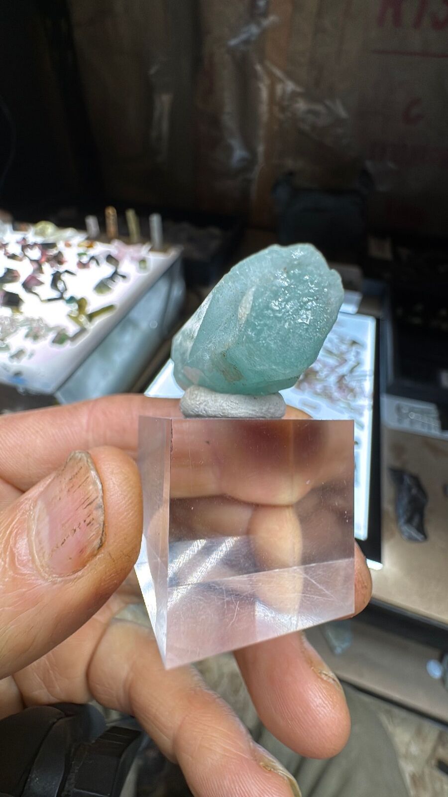 15.4g African Vanadium Aquamarine DT #21