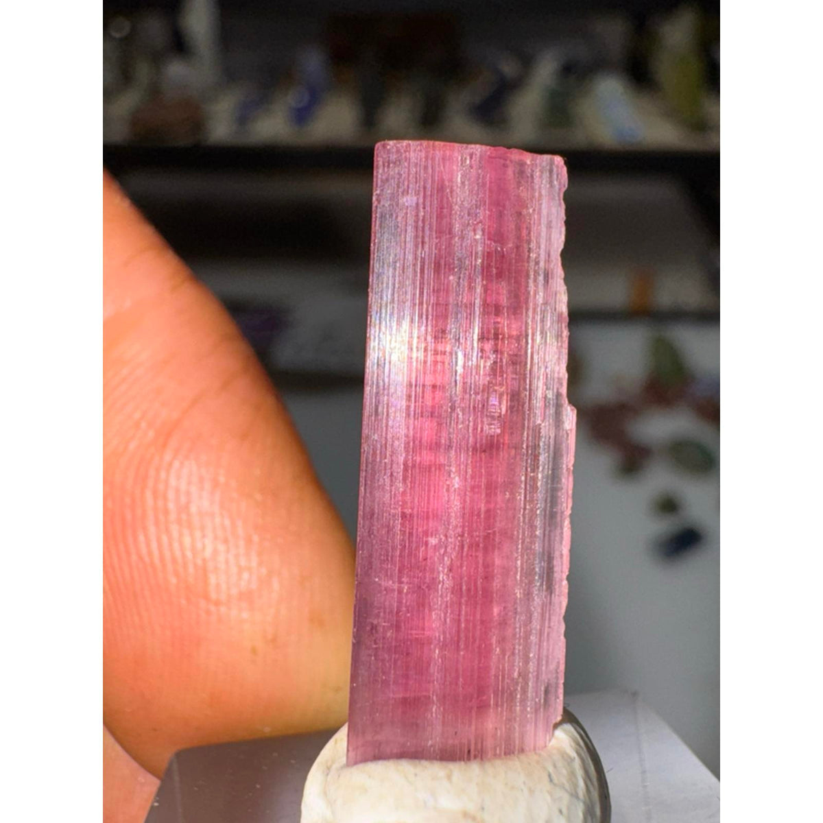 1.5 gram Rubelite tourmaline crystal #246 from Afghanistan