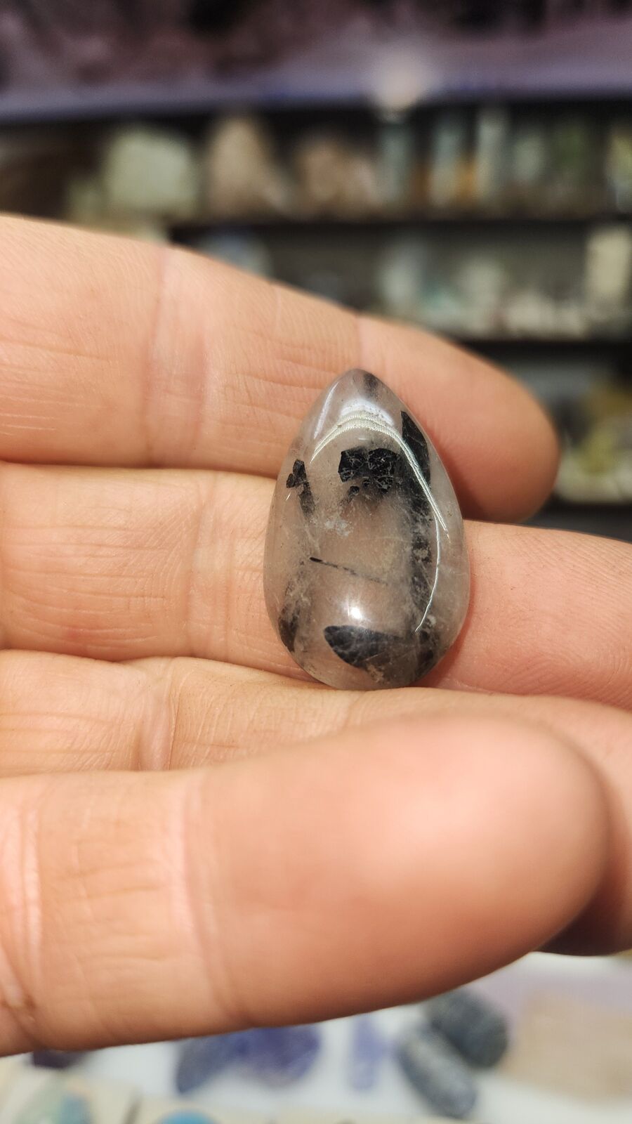 Black Tourmaline and quartz #149