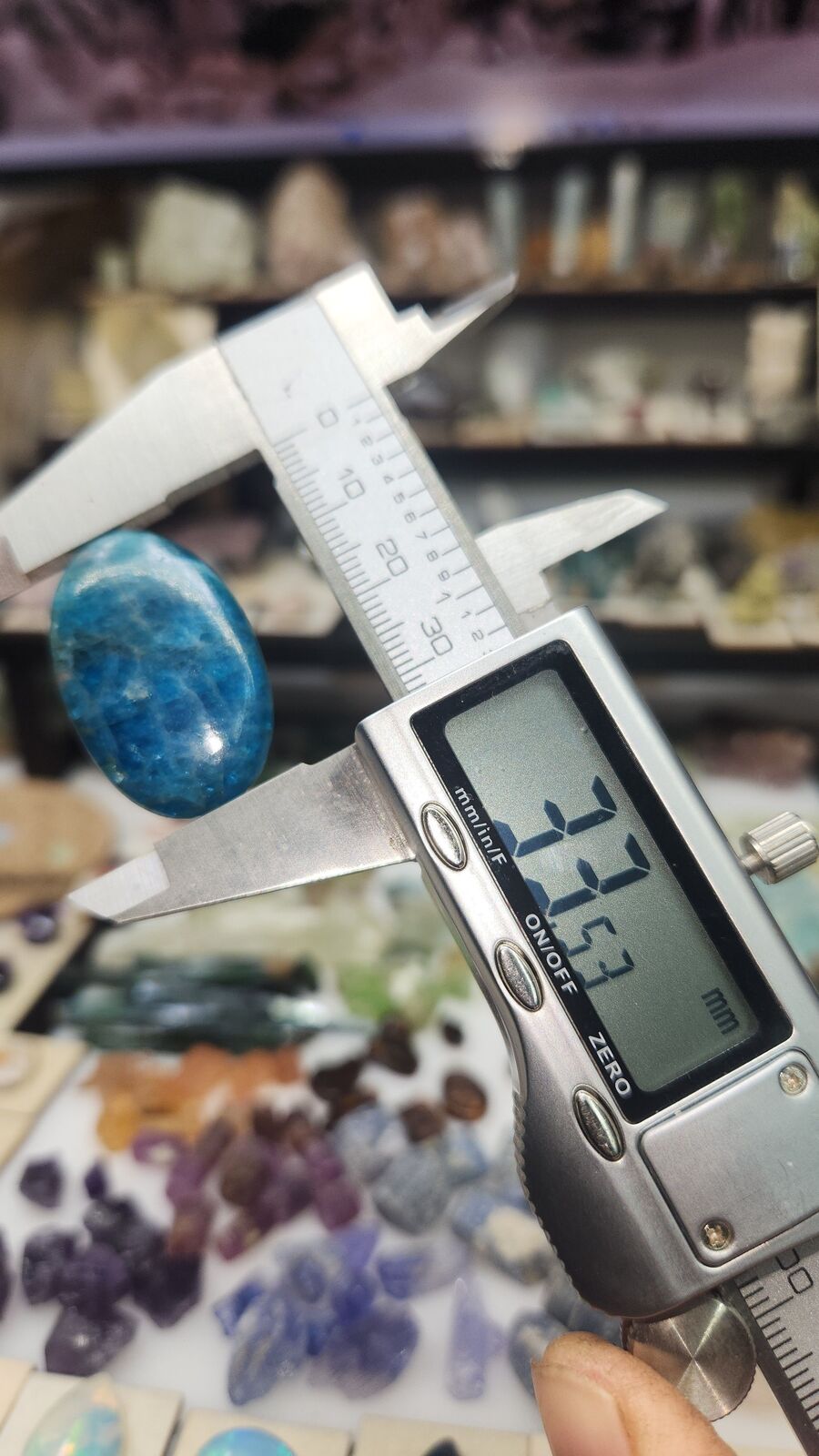 Blue apatite #125