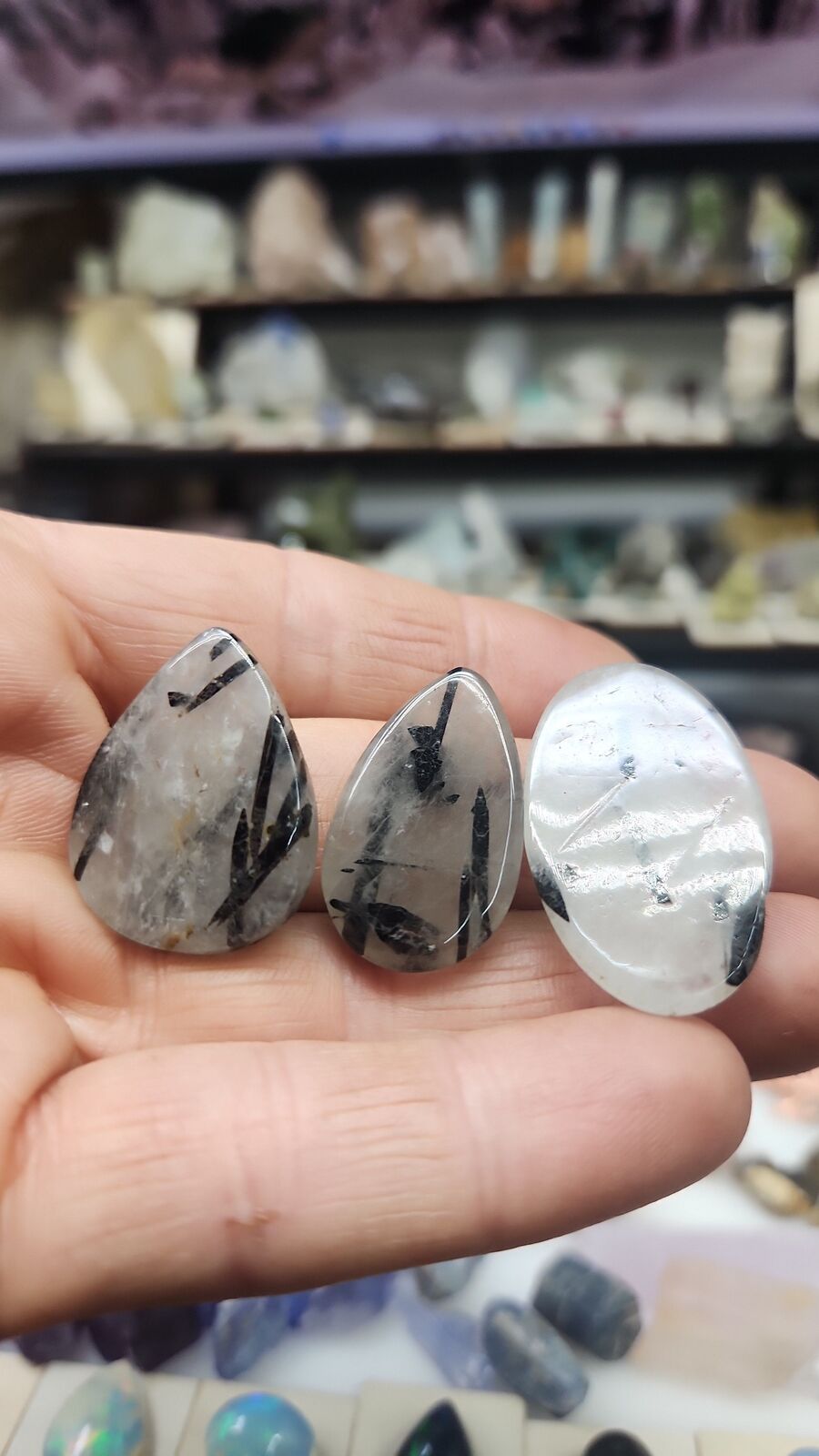 Black Tourmaline and quartz #149