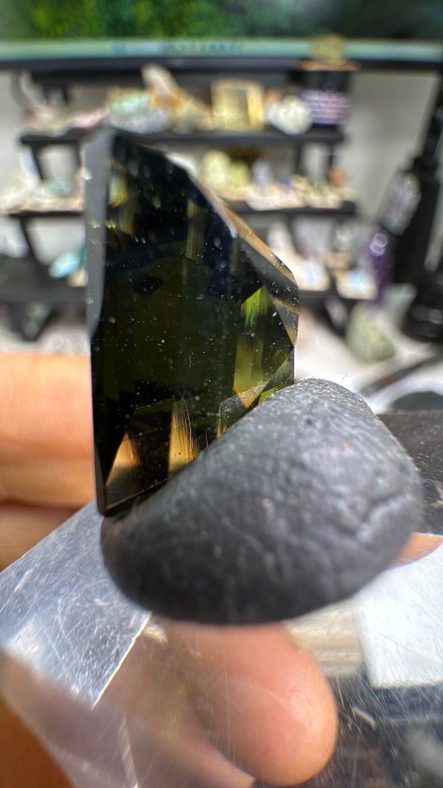 11.1ct Moldavite Faceted Gem 💎 #5