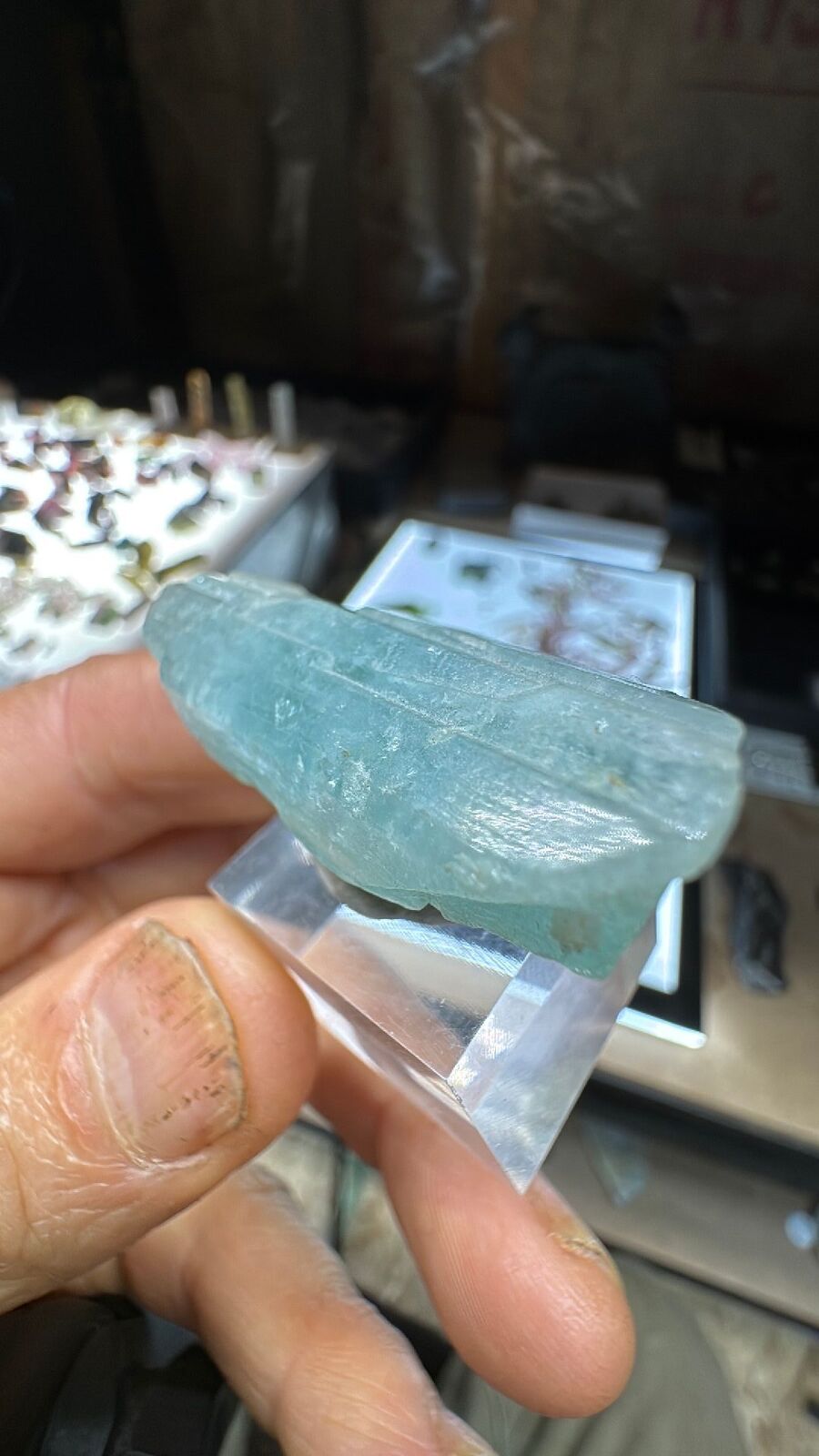 15.4g African Vanadium Aquamarine DT #21